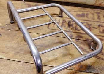 Bagażnik na kufer chrom uniwersalny motocyklowy