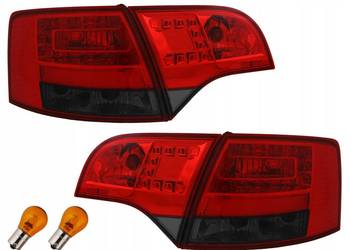 Lampy tyl ne kpl Led diodowe Tuning Red Smoke Audi A4 b7 8e 8e9 Avant Kombi