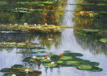 Obraz do gabinetu prezesa Lilie wodne III - Claude Monet