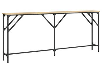 Stolik konsolowy dąb sonoma 180x23x75 cm WM-837768