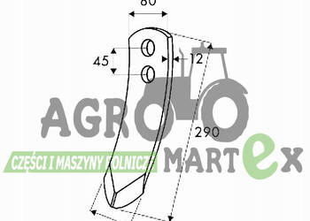 00+9762.50.015.1, 9762.50.015.1, 9762500151 NAKŁADKA ROB 80mm POTTINGER zam