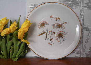 Porcelanowa patera/talerz ecru/złoceń JLMENAU