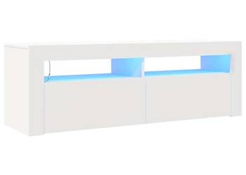 vidaXL Szafka pod TV z oświetleniem LED, biała(SKU:804310)