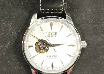 ZEGAREK MESKI mechaniczny ROYCE srebrny