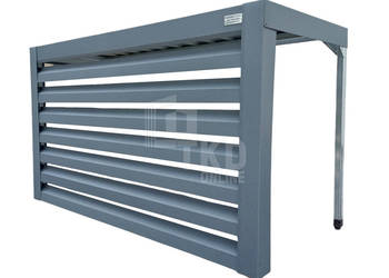 Osłona klimatyzatora pompy ciepła 110x40x90 antracyt TKD176
