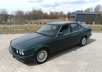 BMW E34 5 525i 2.5 M50B25NV 192 km Klimatyzacja Manual Islandgrun VIN!