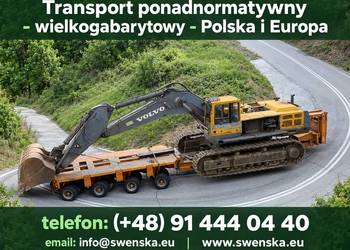 Transport ponadnormatywny - wielkogabarytowy - Polska i Europa