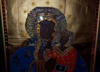 Rękodzieło Obraz Matki Bożej z Dzieciątkiem