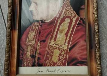 obraz Jan Paweł II stary antyk obrazek