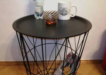 Stolik kawowy + kosz/gazetnik 2w1