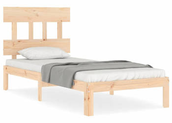 Rama łóżka bez materaca lite drewno sosnowe 90x200 cm WM-3193581