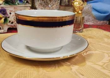 Sosjerka biel złoto kobalt porcelana Winterling Bavaria Sosjerka biel złoto kobalt porcelana Winterling Bavaria