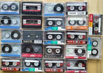 Kasety magnetofonowe używane pakiet 22 sztuki Maxell Samsung