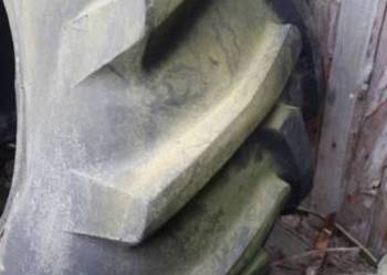 Opona do kombajnu BIZON uszkodzona