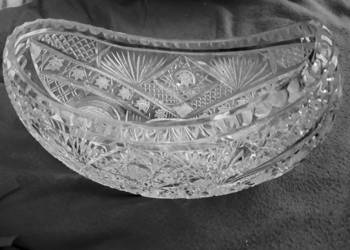 żardiniera, kryształowa, duża 29 cm długości, jardiniere