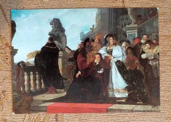 HENRYK RODAKOWSKI - OBRAZ OLEJNY Z 1872 ROKU WOJNA KOKOSZA