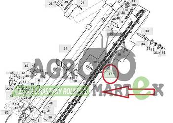 AZ101791, AZ63331 ŁAŃCUCH PODAJNIK KŁOSOWY JD