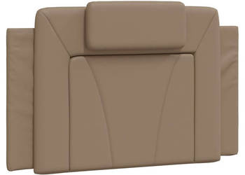 Poduszka na wezgłowie cappuccino 90 cm sztuczna skóra WM-374771