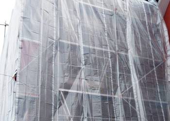 Folia Osłonowa PLANDEKA ZBROJONA na rusztowanie 4x10m