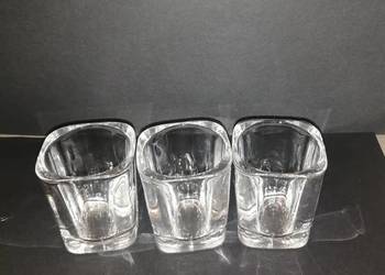 grube kwadratowe kieliszki do shotów wódki 3 szt