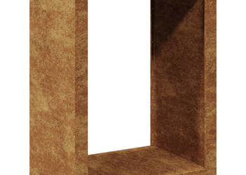 Stojak na drewno opałowe 60x40x80 cm stal kortenowska WM-851002