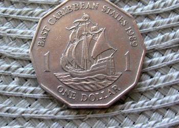 Karaiby 1 Dolar 1989r