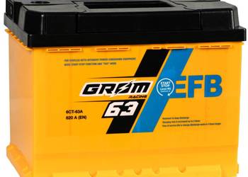 Akumulator 63Ah 620A Grom Racing EFB