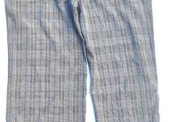 42 Spodnie damskie Tailored szare eleganckie krata
