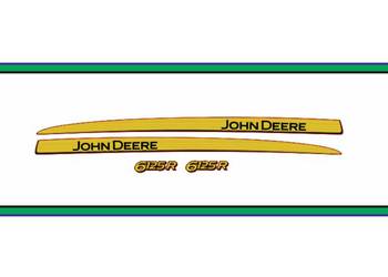 Naklejki na maskę Traktor Ciagnik John Deere 6125R Nalepki naklejki
