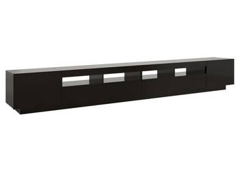 Szafka pod TV z oświetleniem LED czarna 300x35x40 cm WM-3081925