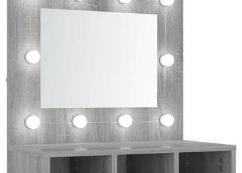 Szafka z lustrem i LED szary dąb sonoma 60x315x62 cm WM-820455