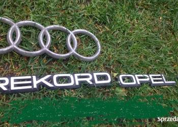 Logo Audi,napis,Oper Rekord,1,9,oryginał.