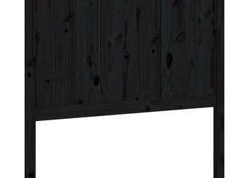 Wezgłowie łóżka czarne 955x4x100 cm lite drewno sosnowe WM-818074