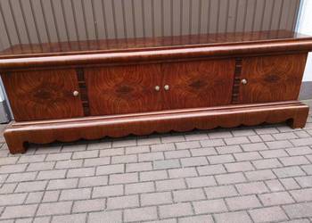 Komoda ART-DECO Orzech Niska RTV Solidna 241 Stara Antyk Po Renowacji.
