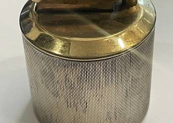 Zabytkowa zapalniczka gabinetowa Sterling srebro 925 okrągła 35,2 g