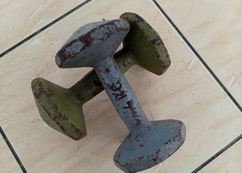 Hantle żeliwne 2 szt  po 4 kg