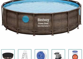 Bestway Basen Power Steel z zestawem akcesoriów(SKU:92861)