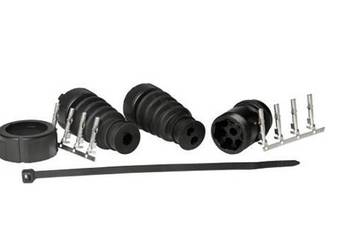 Gniazdo 8 PIN, Bajonette, czarne 13-0848-004