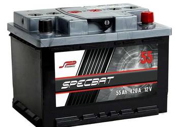 Akumulator 55Ah 460A EN SPECBAT PRAWY PLUS DARMOWY DOWÓZ