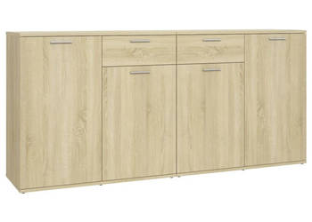 Szafka dąb sonoma 160x36x75 cm materiał drewnopochodny WM-3074930