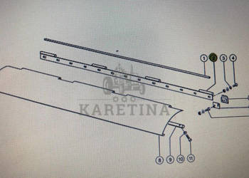 Oryginalna Listwa Do Claas Mega 370-360 (845 00 011)