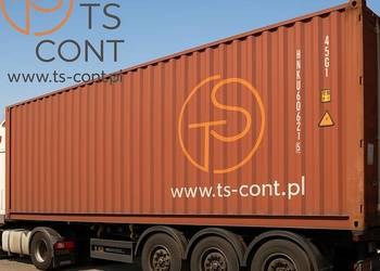 Kontener morski magazynowy budowlany 40 HC używany kilka razy 12 metrowy