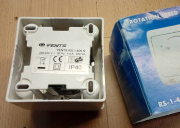 REGULATOR OBROTÓW WENTYLATORA VENTUS 400VA REGULATOR OBROTÓW WENTYLATORA VENTUS 400VA