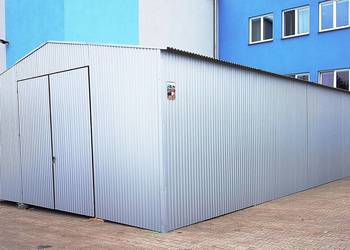 Blaszana montowana hala 8x12m – srebrny
