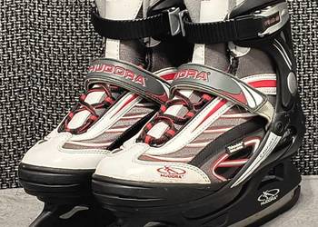 Łyżwy hokejowe HUDORA model Speed 66 Rozmiar 36 wkładki 24,0 cm Ochraniacze