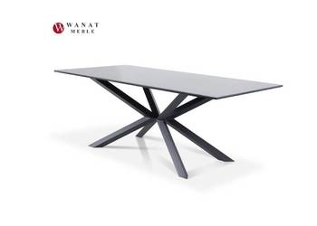 Stół Spiek kwarcowy 200x100 LINATTE CARINI Nero Greco mat
