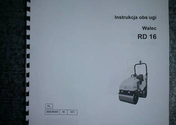 Instrukcja obsługi DTR walca drogowego WACKER RD16