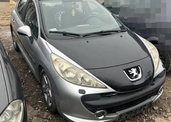 Przód kompletny zderzak maska błotniki lampy Peugeot 207 EZRC Lift