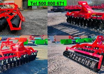 Brona Talerzowa 2,5m, 2,7m, 3.0m Wał Strunowy, Rurowy , Daszkowy