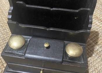 Organizer listownik drewniany indyjski stary